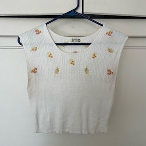 Free People floral crop